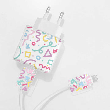 Memphis Style Charger Case & Cable Protector