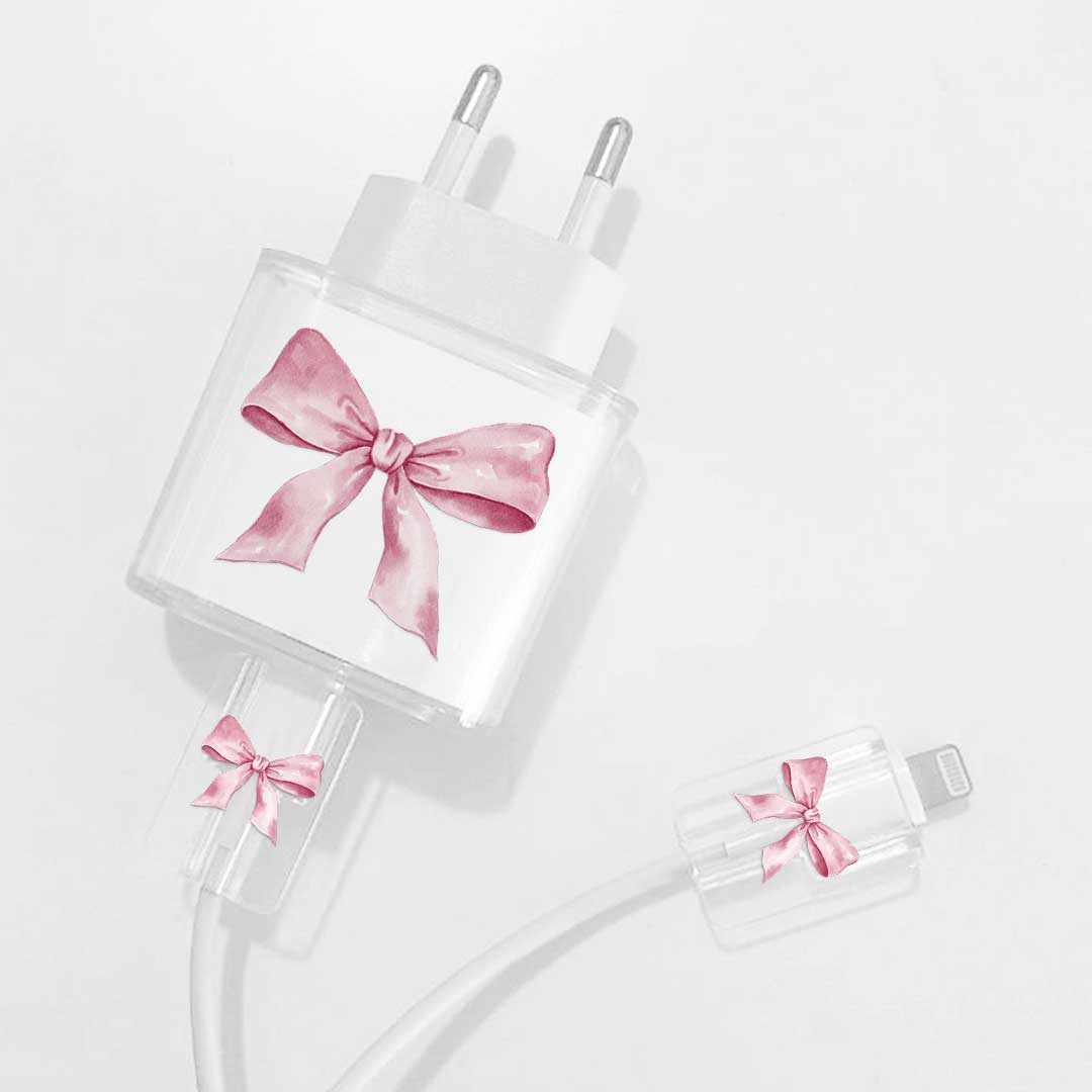 Princess Ribbon Charger Case & Cable Protector iPhone Charger Case Kit 18W 20W - Charger Case