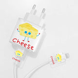 Smiley Cheese Charger Case & Cable Protector