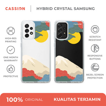 Japanese Art Scenery Hybrid Crystal Case - Samsung A55