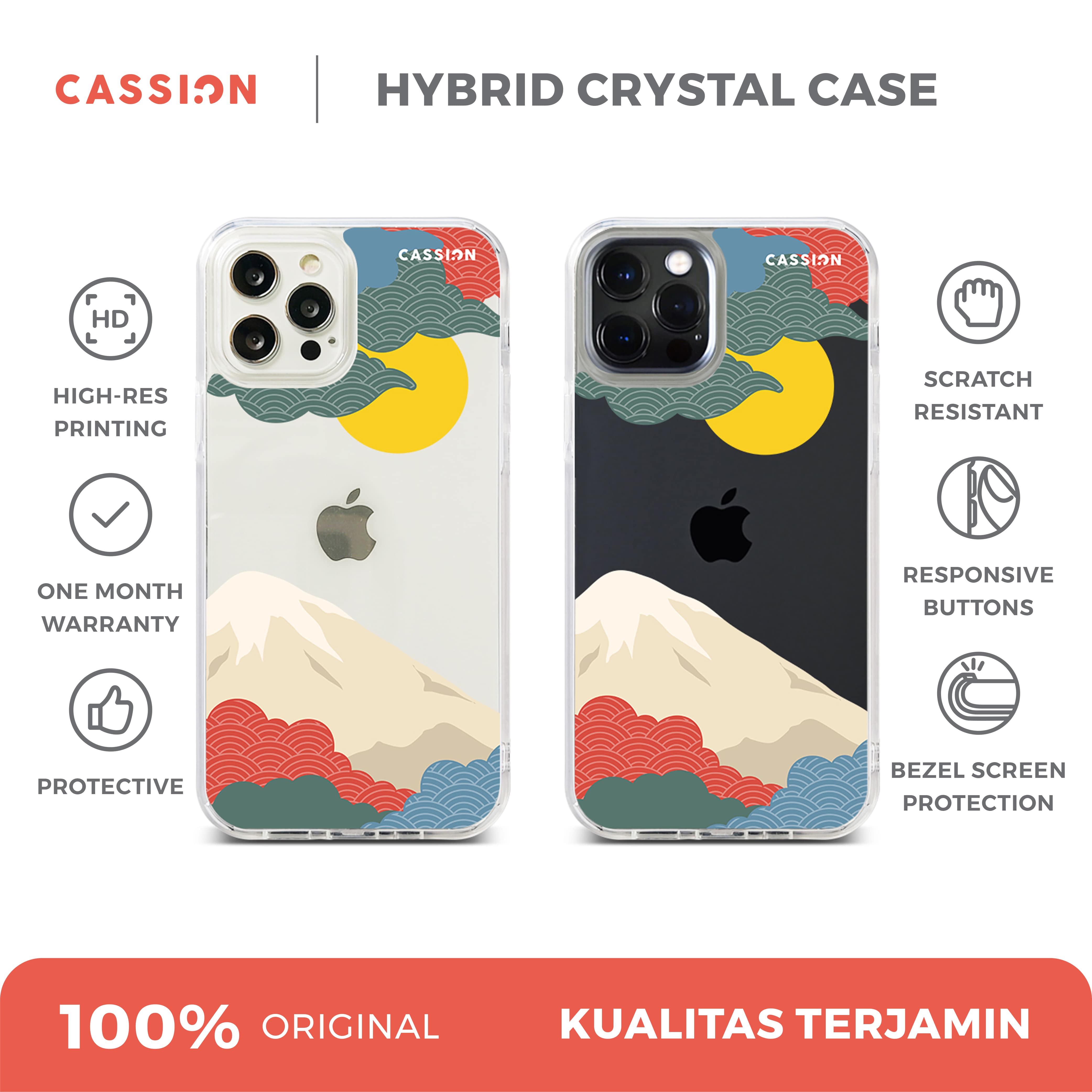 Japanese Art Scenery Hybrid Crystal Case - iPhone 13