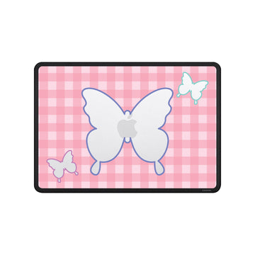 Tartan And Butterflies Macbook Case