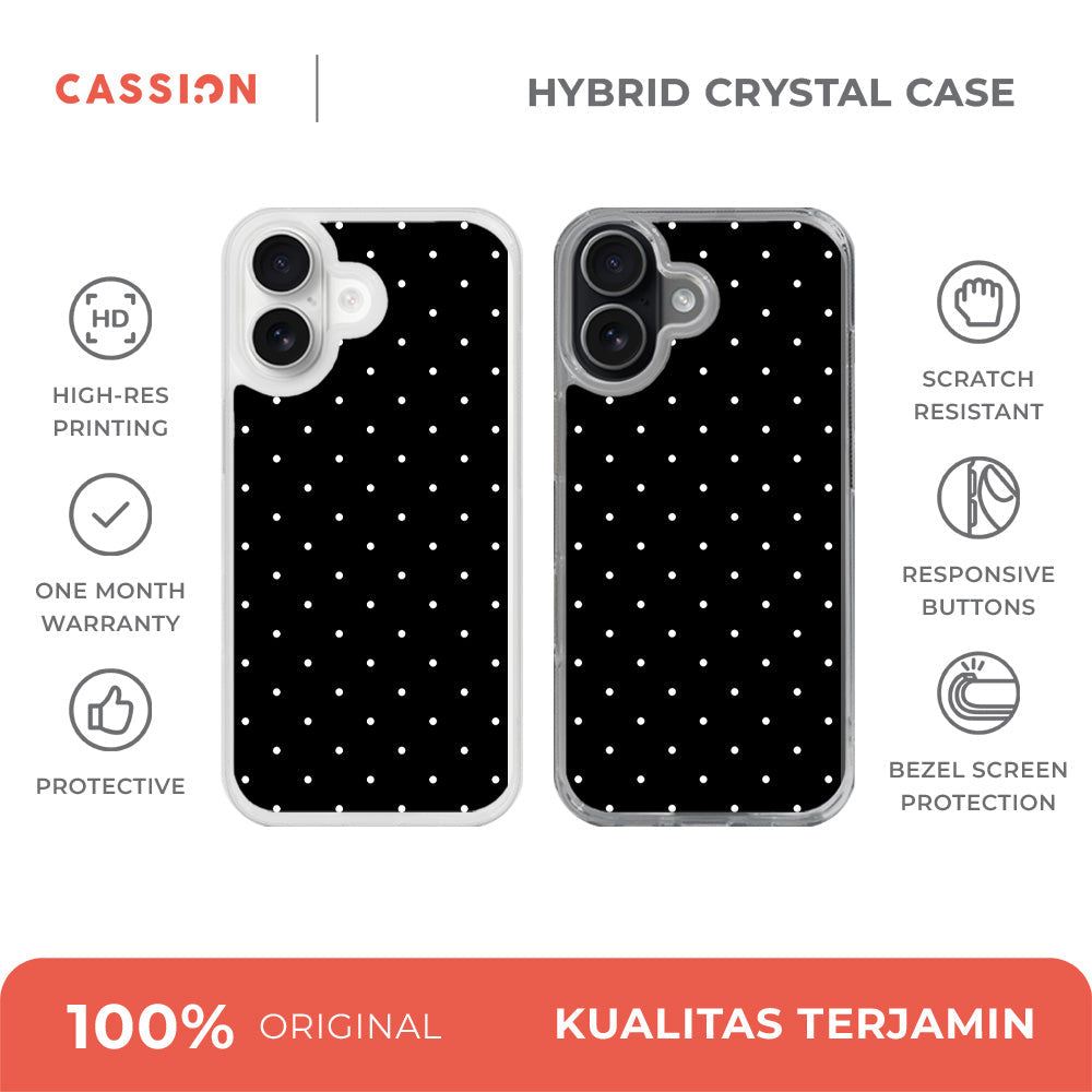 Polkadot - Black Hybrid Crystal Magsafe - iPhone 17 / v2
