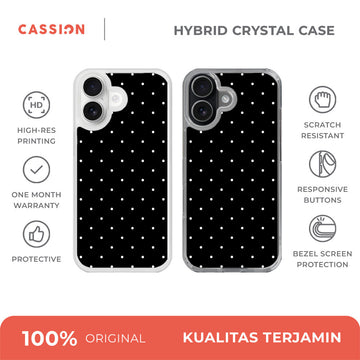 Polkadot - Black Hybrid Crystal Magsafe - iPhone 17 / v2