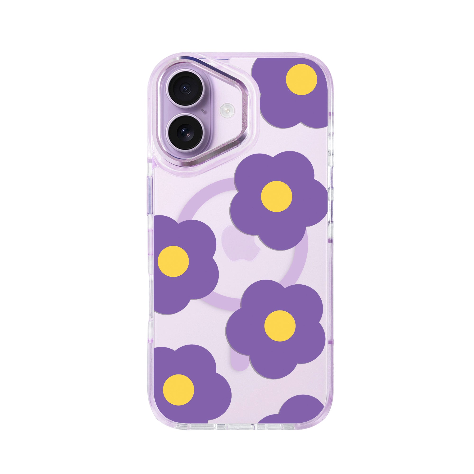 Hybrid Aura Crystal for iPhone Purple Flowie