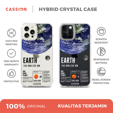 Space Facts - Earth Hybrid Crystal Case - iPhone 15 Pro Max
