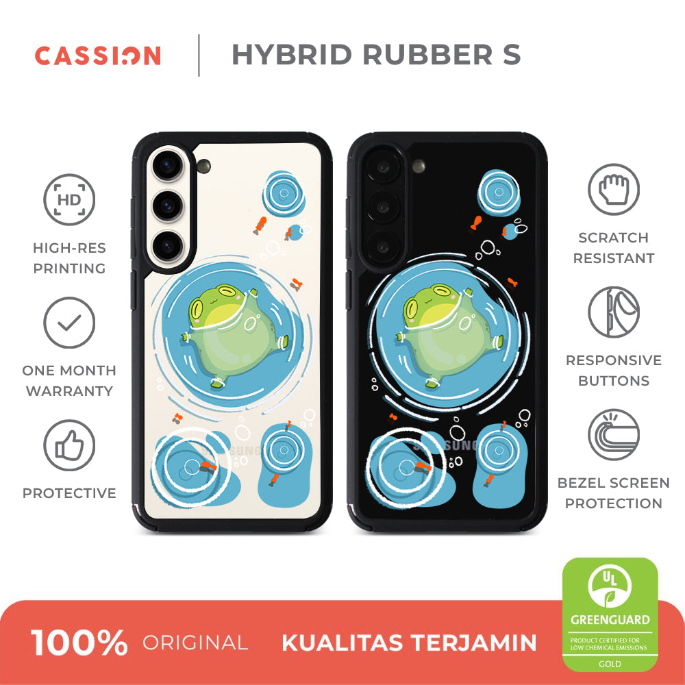 Sunny Float Hybrid Rubber Case V3 - Samsung S25 / Black
