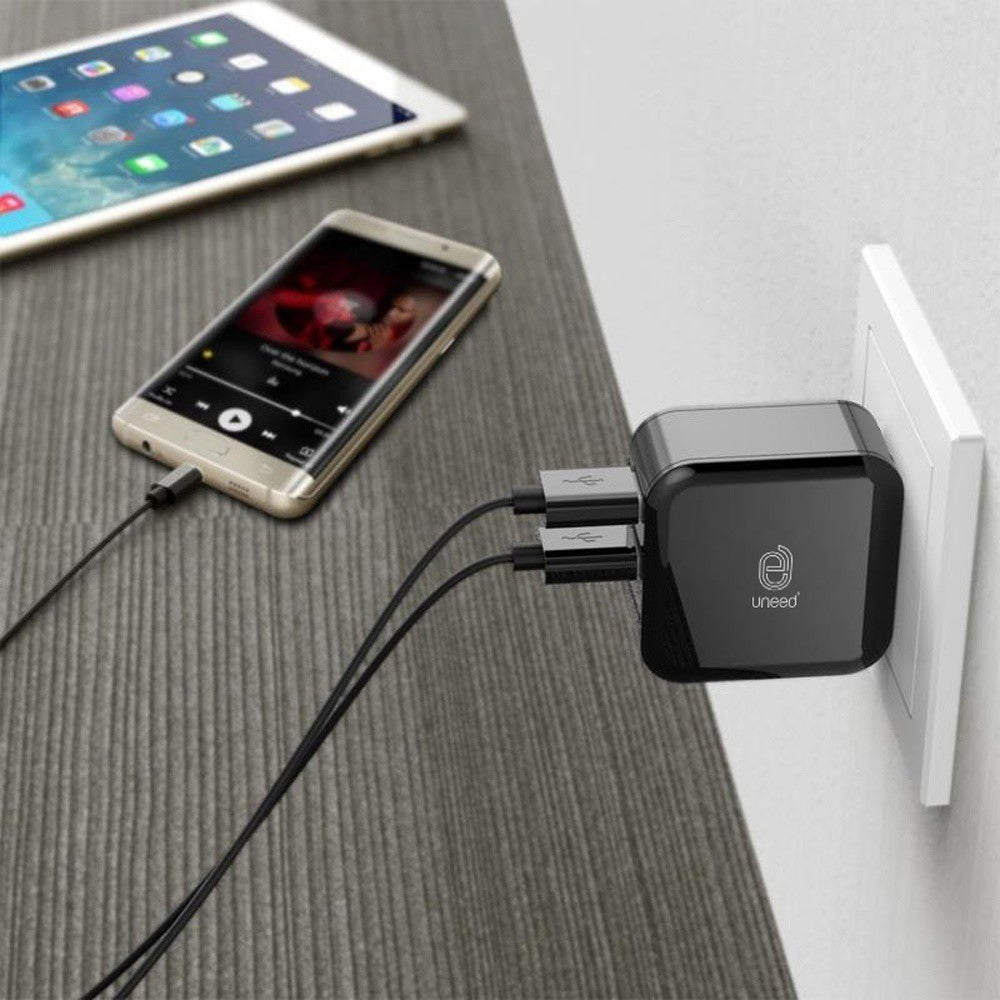 UNEED Dual USB Smart Wall Charger Qualcomm Quick Charge 3.0