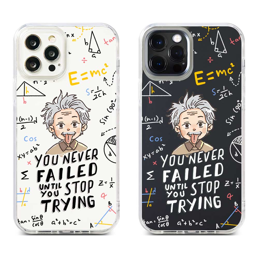 [Ready] Cassion Quotes By Albert Einstein Transparent Background for Samsung Hybrid Crystal Case Mi 13T