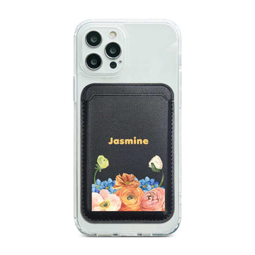 Bloom With Your Name Magnetic Pocket Wallet