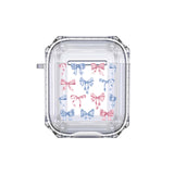 Blue Pink Ribbons Airpods Or Earbuds Case
