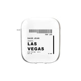 Personal Boarding Pass Airpods or Earbuds Case (Custom)