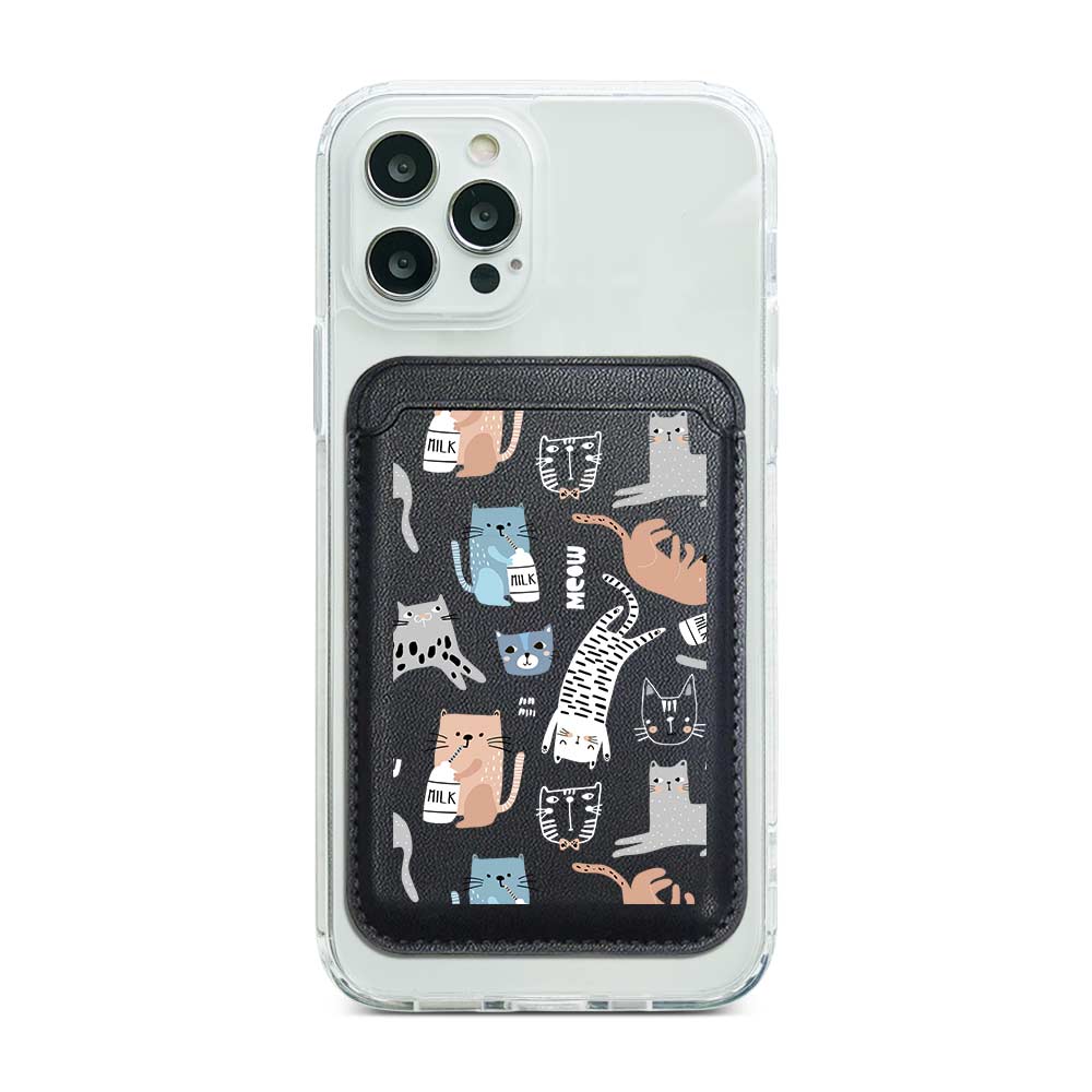 Cat Patterns Magnetic Pocket Wallet