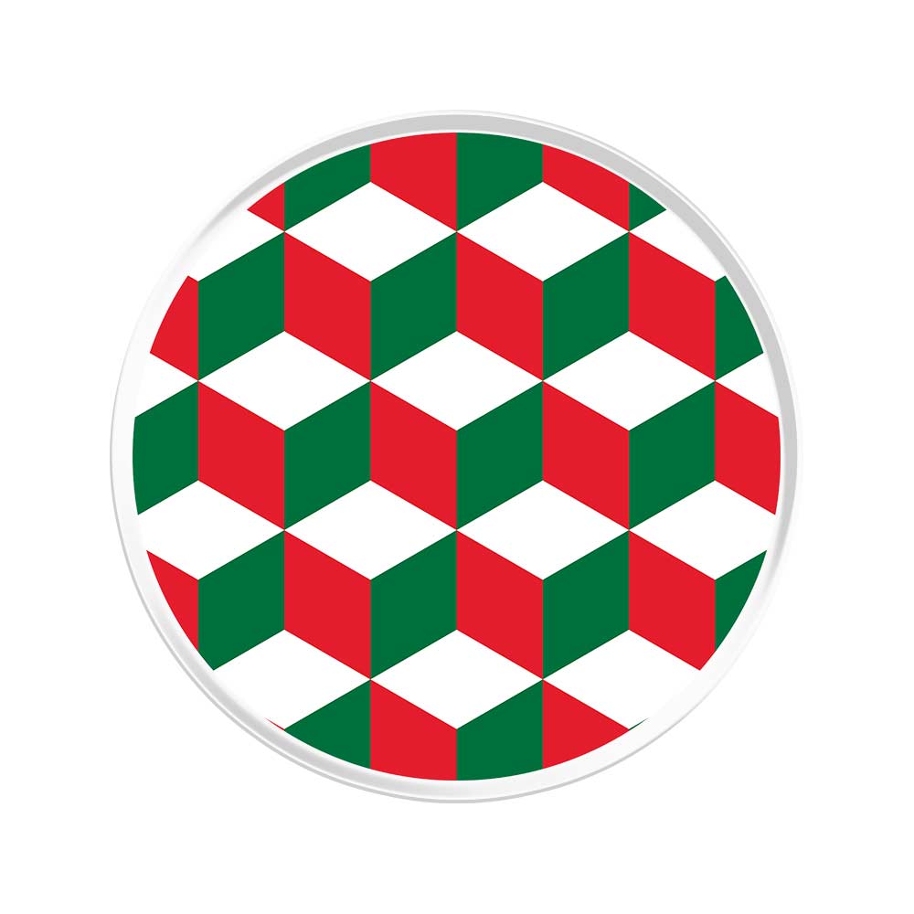 Christmas Cube Pattern Popup Stand Acrylic