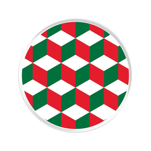 Christmas Cube Pattern Popup Stand Acrylic