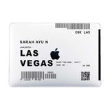 Custom Boarding Pass Macbook Case