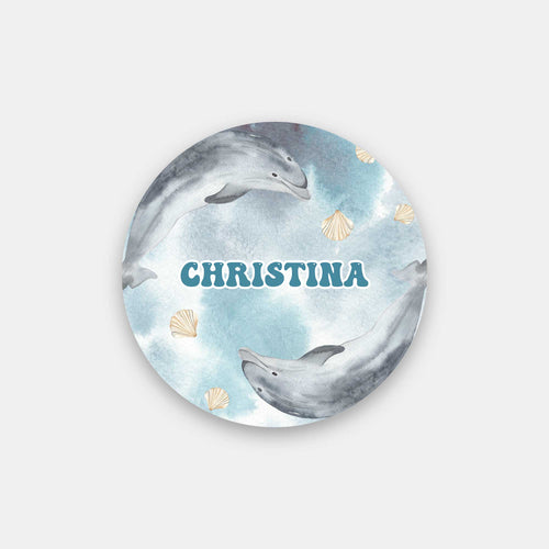 Custom Your Name Between Dolphins