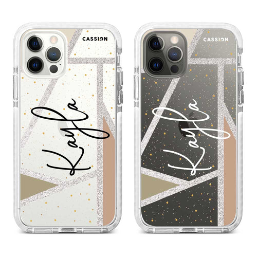 Customize Your Name - Glitter Geometric