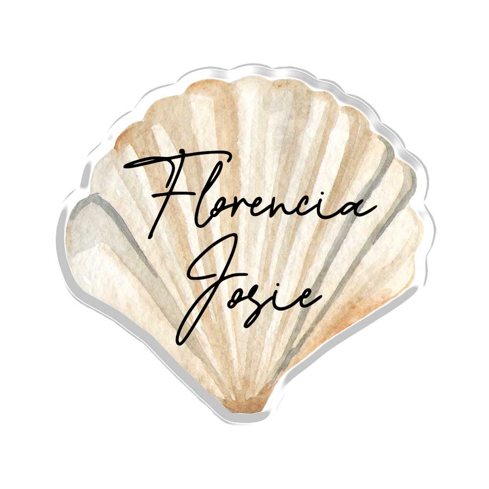 Customize Your Name Above the Shells