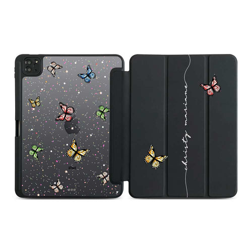 Customize Your Name With Butterflies For Ipad Case
