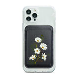 Daisies Flower Magnetic Wallet Pocket