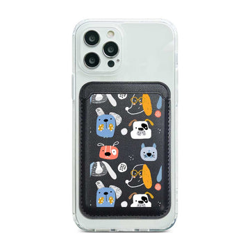 Doggos Pattern Magnetic Pocket Wallet