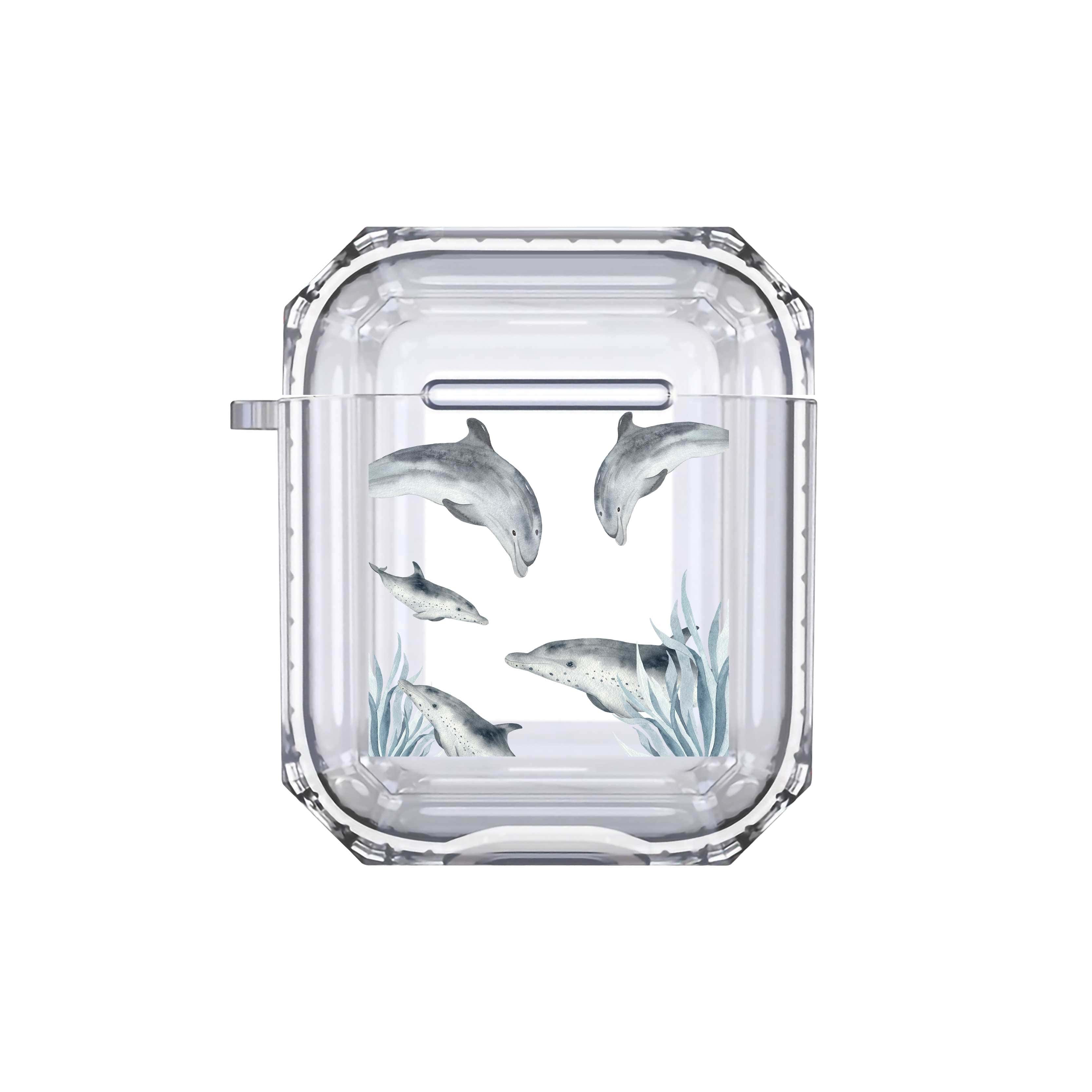 Dolphins Dive Into The Sea Airpods Or Earbuds Case