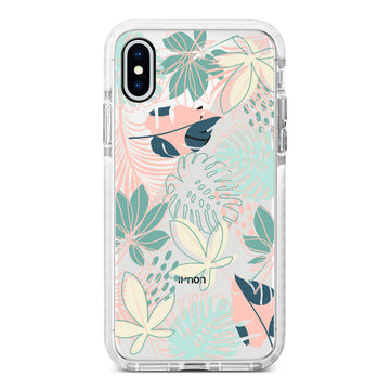 [Ready] Cassion Pastel Tropical Leaves for Samsung Hybrid Crystal Case Samsung A51