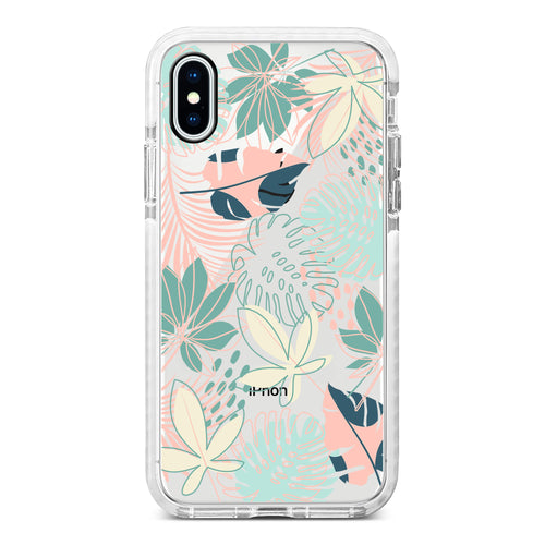 Pastel Tropical Leaves
