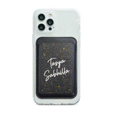 Glitter With Your Name Magnetic Pocket Wallet