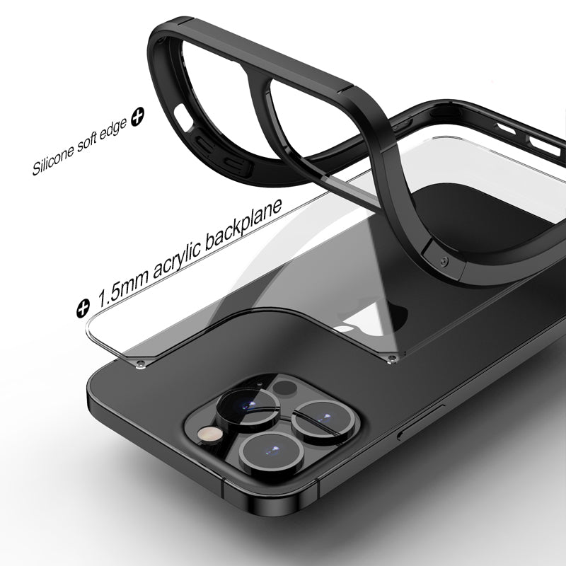 Hybrid Rubber Armor Case for iPhone & Samsung