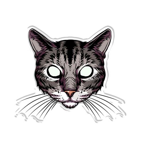 Japan Mask - Cat Acrylic Popup Stand