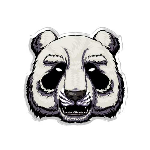 Japan Mask - Panda Acrylic Popup Stand