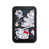 Kawaii Maps Magnetic Wallet Pocket