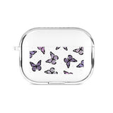 Lilac Color Palette Butterflies Airpods or Earbuds Case