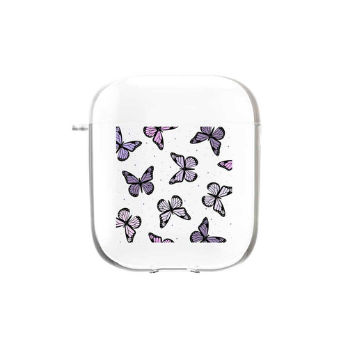 Lilac Color Palette Butterflies Airpods or Earbuds Case