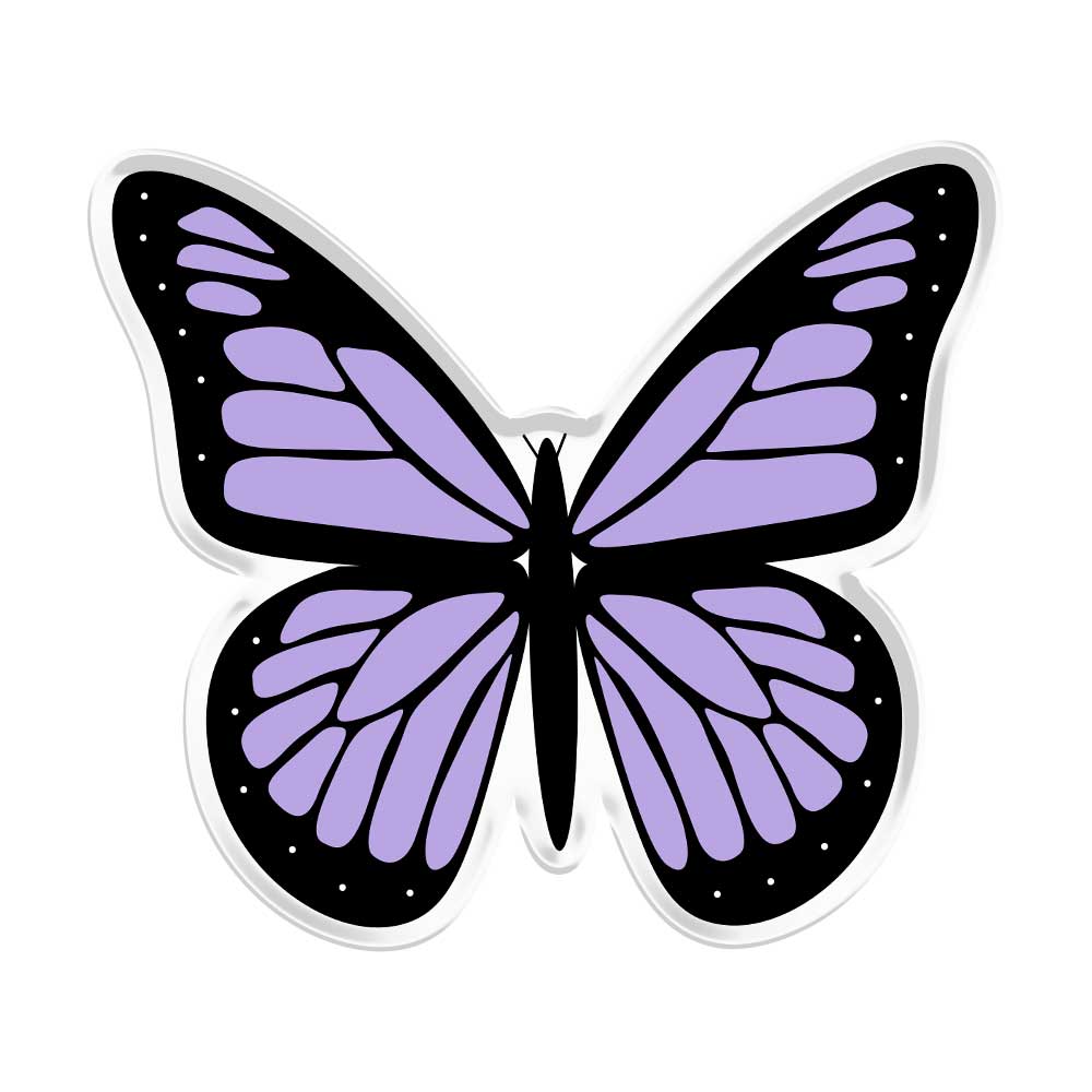 Lilac Butterfly Acrylic Popup Stand