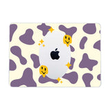 Lilac Patterns And Smiley Macbook Case