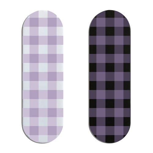 Lilac Tartan Finger Grip