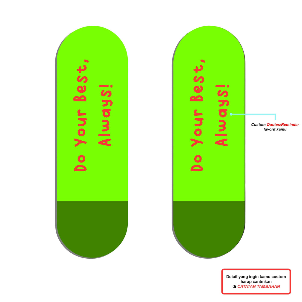Neon Post It For You - Green Finger Grip (Custom)