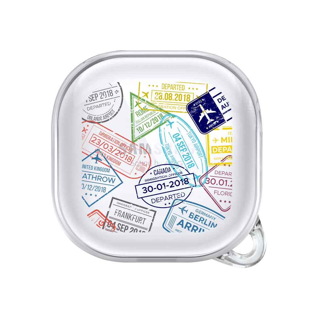 Stamped Passport Airpods or Earbuds Case