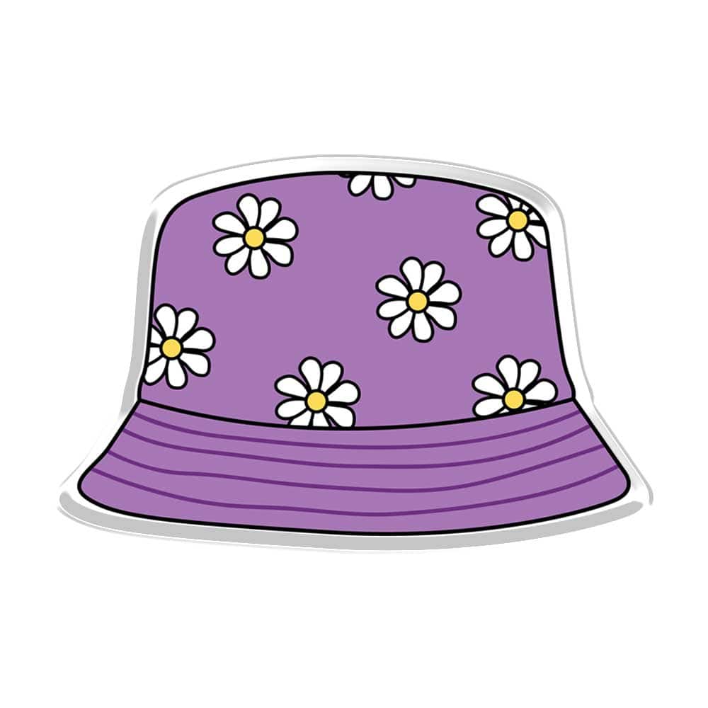 Purple Bucket Hat Acrylic Popup Stand