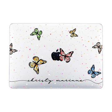 Put Your Name With Butterflies Macbook Case