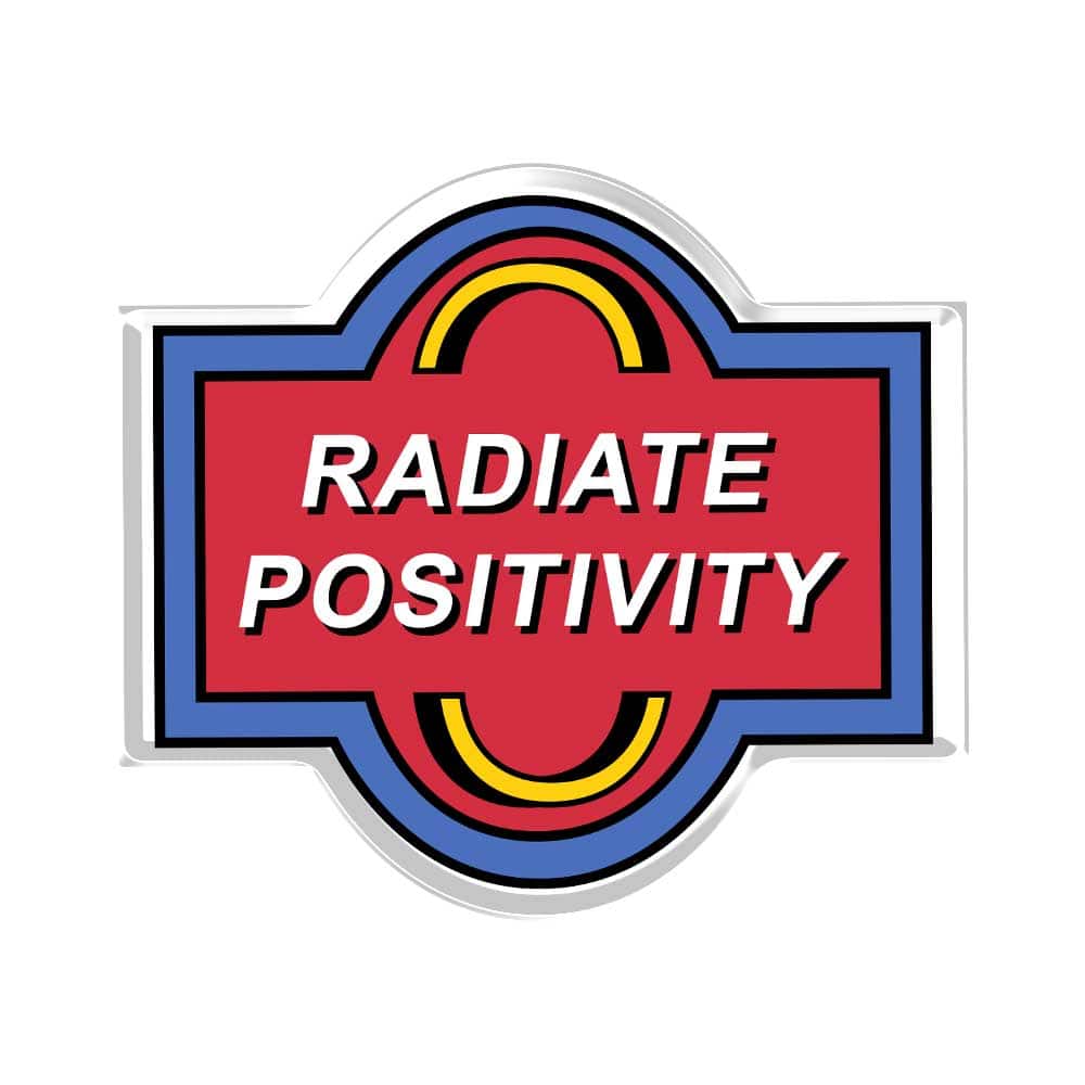 Radiate Positivity Acrylic Popup Stand