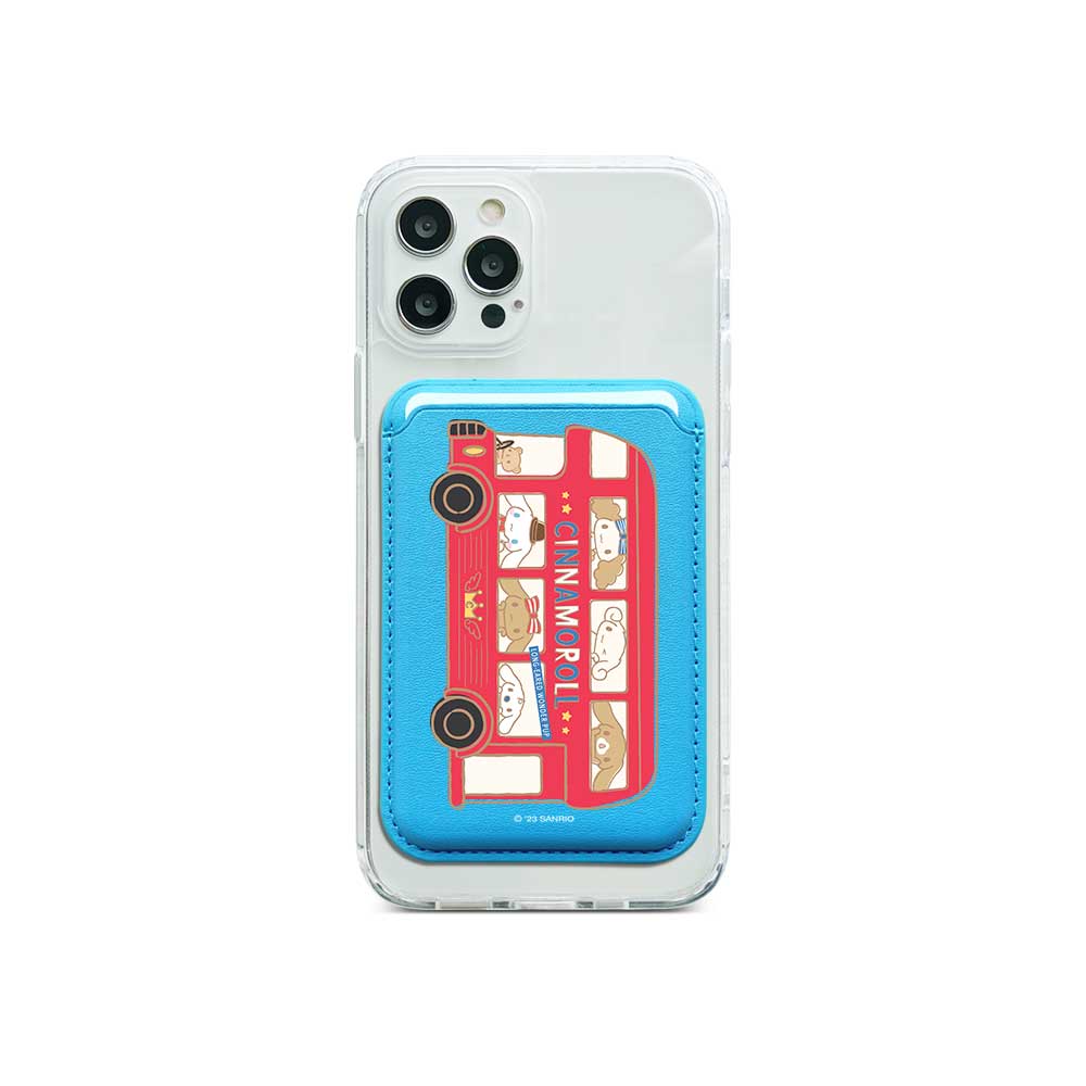 [READY] Red Double Decker Bus Magnetic Pocket Wallet