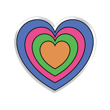 Retro Hearts Acrylic Popup Stand