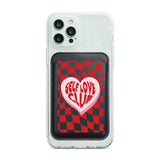 Self Love On Chessboard Magnetic Wallet Pocket