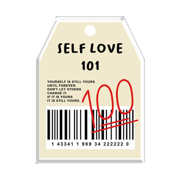 Self Love Price Tag Acrylic Popup Stand
