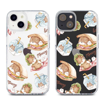 [READY] Shibapao Morning Full Background Hybrid Crystal Case iPhone 15 Pro