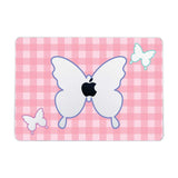 Tartan And Butterflies Macbook Case